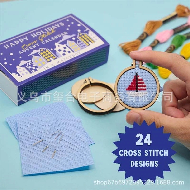 24 Days Countdown Cross Stitch - Advent Calendar Gift บทวิจารณ์และราคา