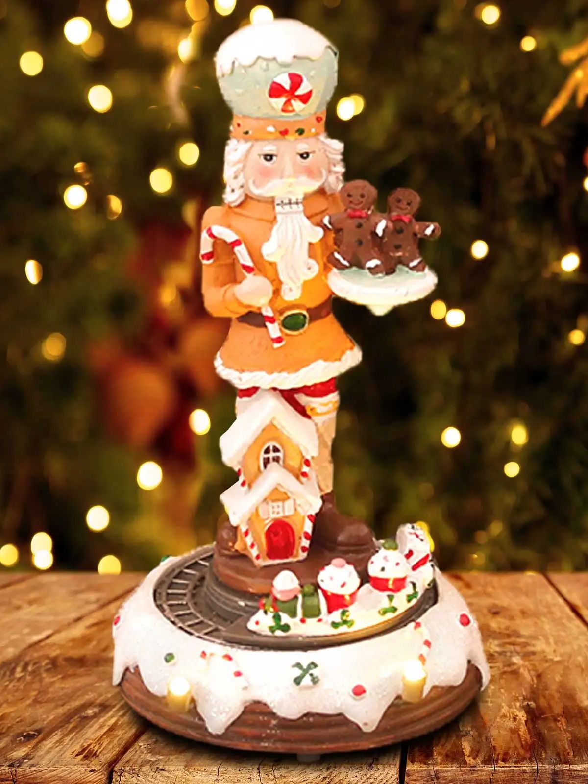 Christmas Gingerbread Nutcrack - Nutcracker Figurine บทวิจารณ์และราคา