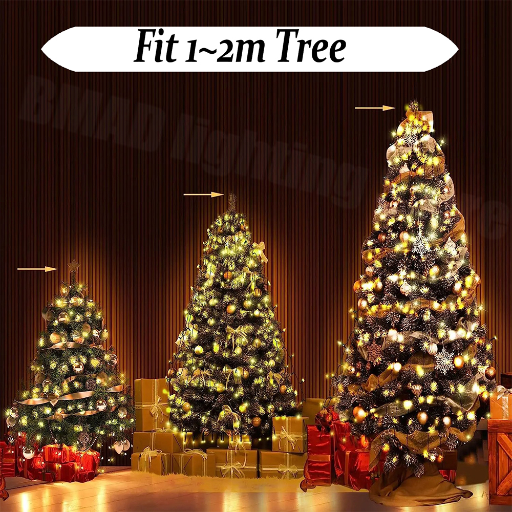 Christmas Tree Waterfall Light - Star Tree Topper บทวิจารณ์และราคา
