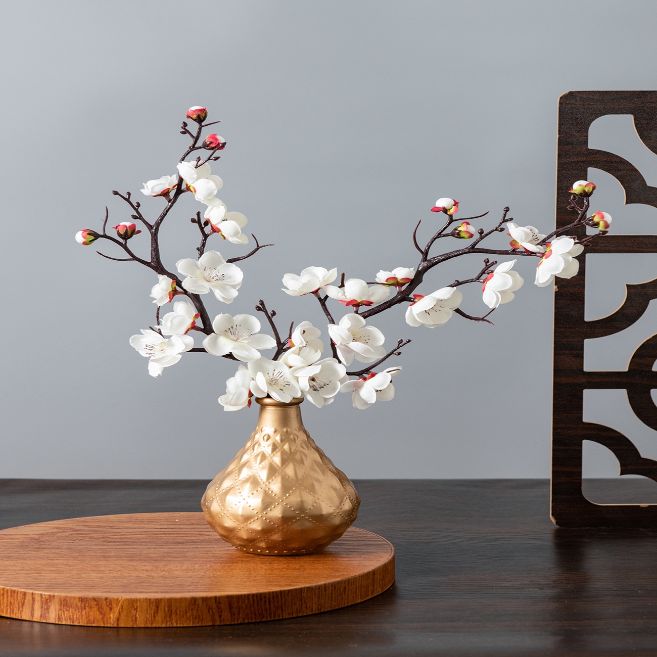 Artificial Flower Spring Plum  - Christmas Wreath Fake บทวิจารณ์และราคา
