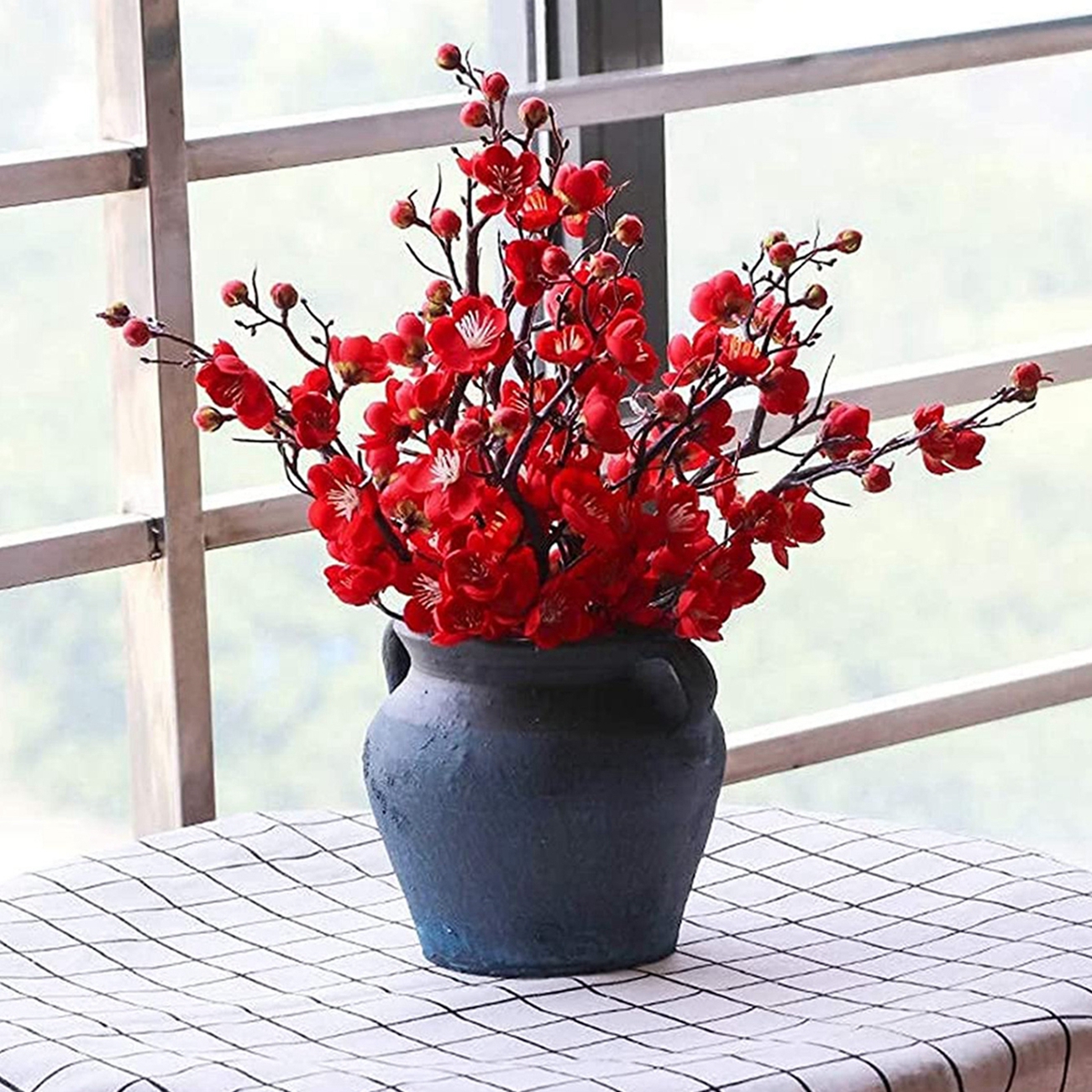 Artificial Flower Spring Plum  - Christmas Wreath Fake บทวิจารณ์และราคา