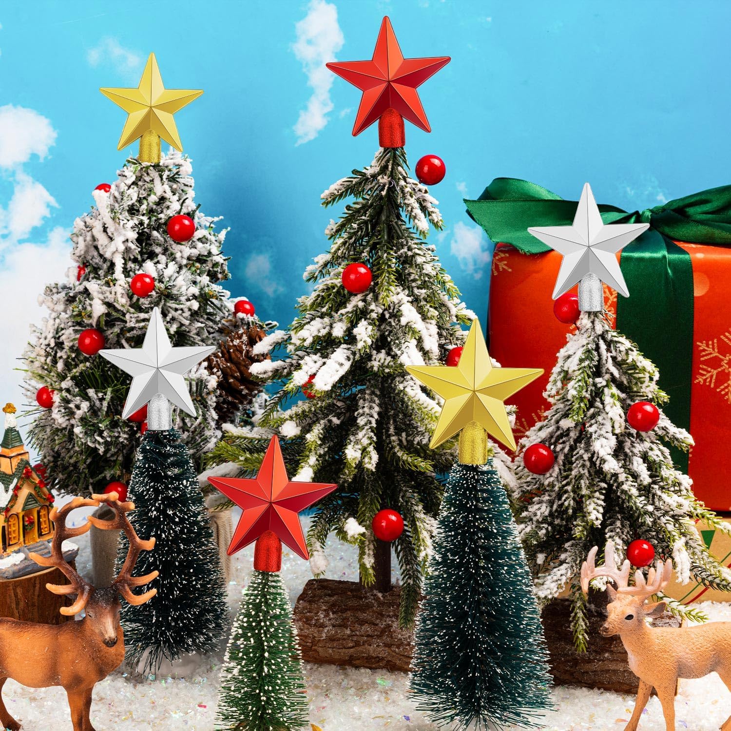 Mini Christmas Tree Topper Sma - Star Tree Topper บทวิจารณ์และราคา