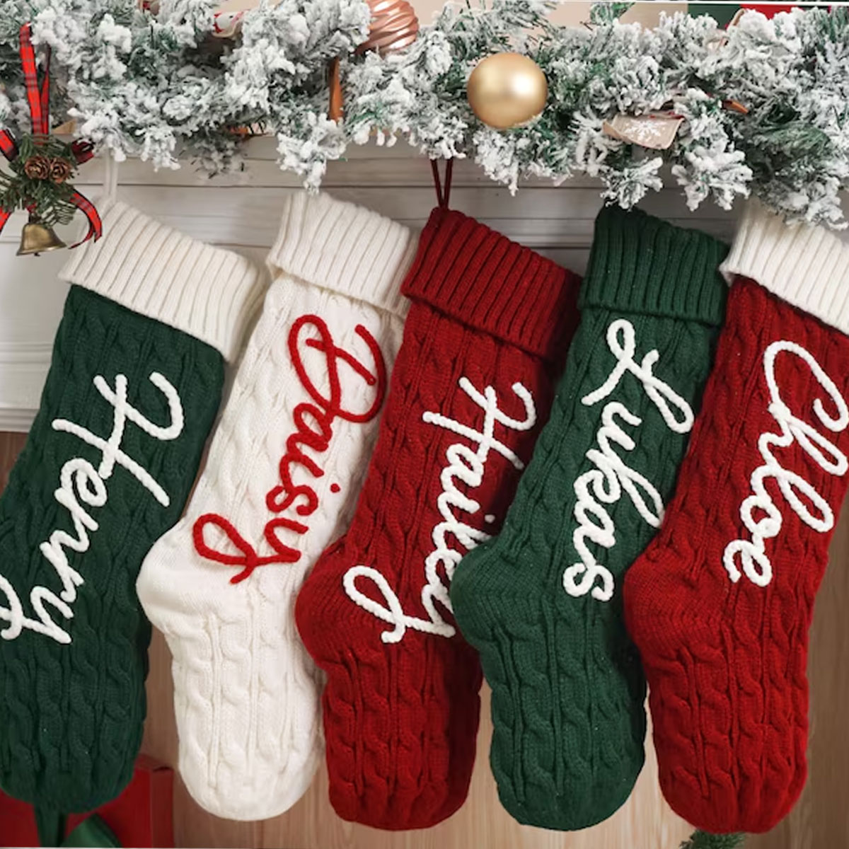 1PC Christmas decorative stock - Christmas Stocking Hanging บทวิจารณ์และราคา