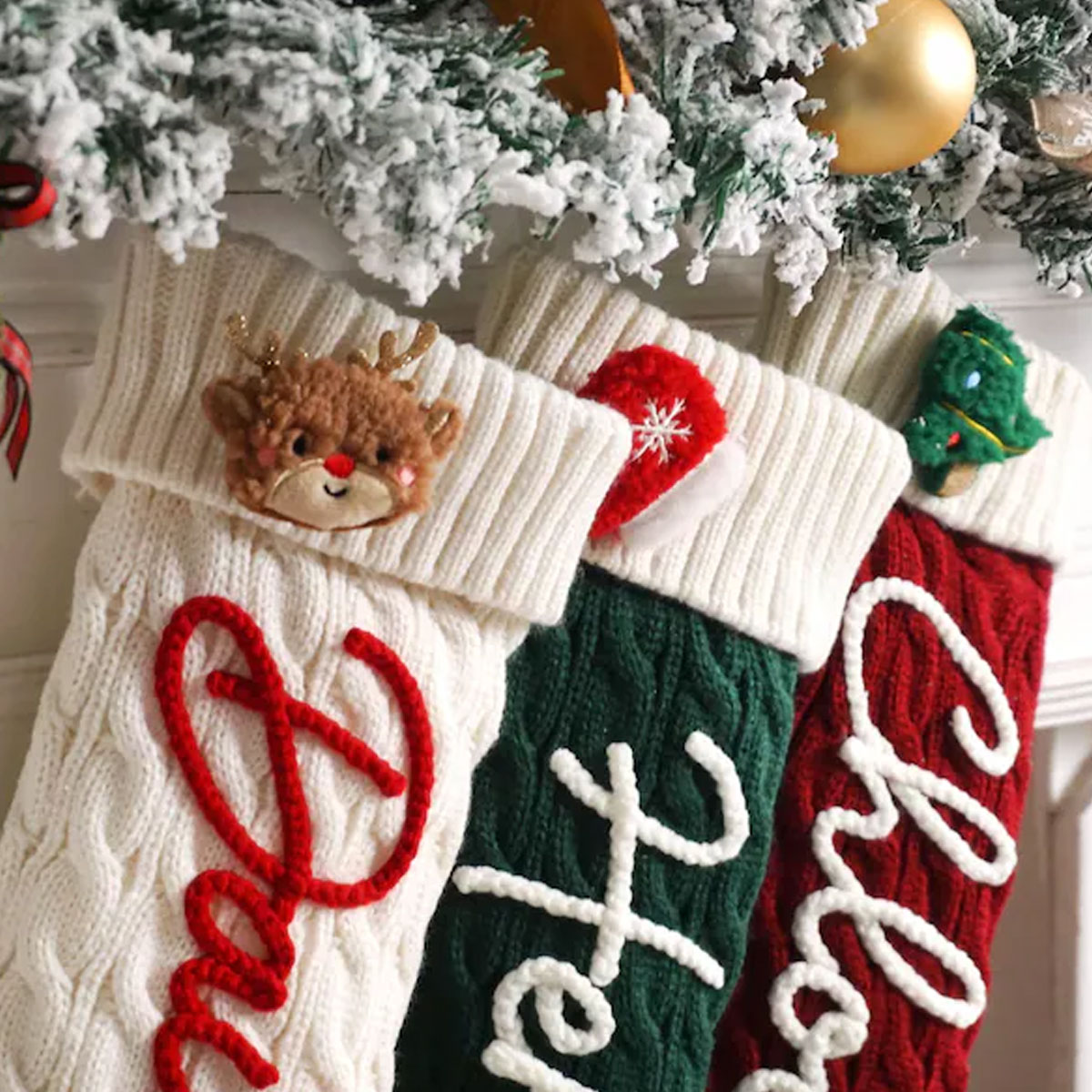 1PC Christmas decorative stock - Christmas Stocking Hanging บทวิจารณ์และราคา