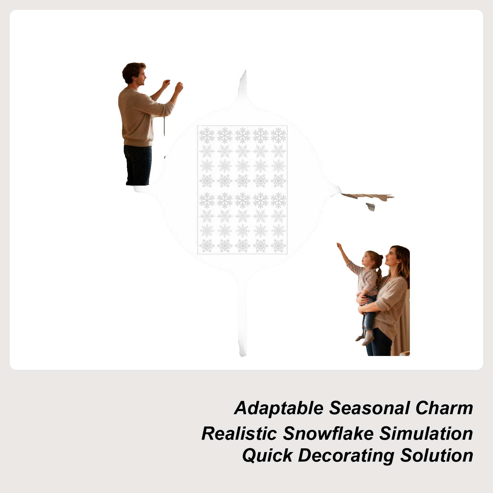 Snowflake Window Clings Christ - Snowflake Window Decal บทวิจารณ์และราคา