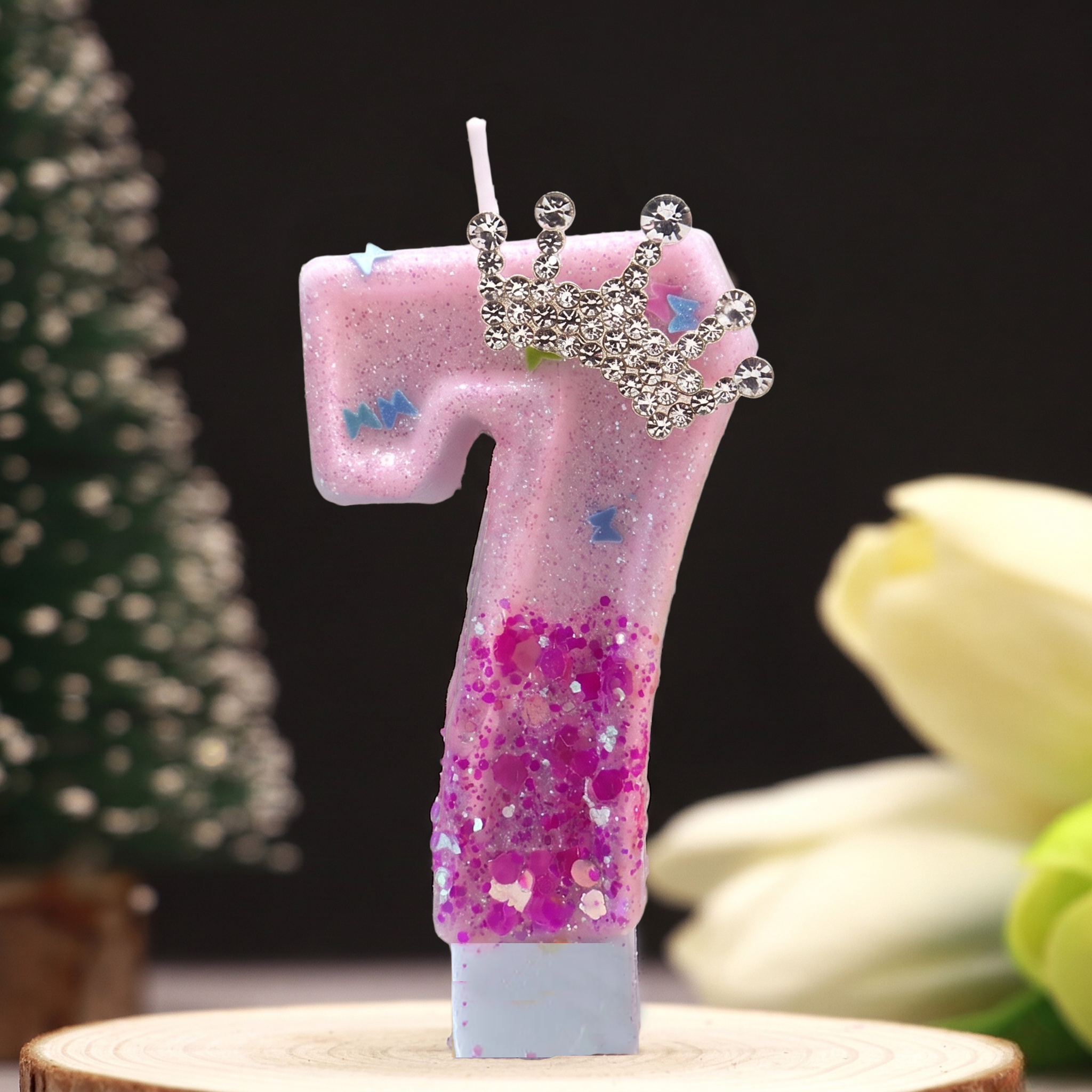Pink Rose Red Sequins Dual Col - Holiday Candle Set บทวิจารณ์และราคา