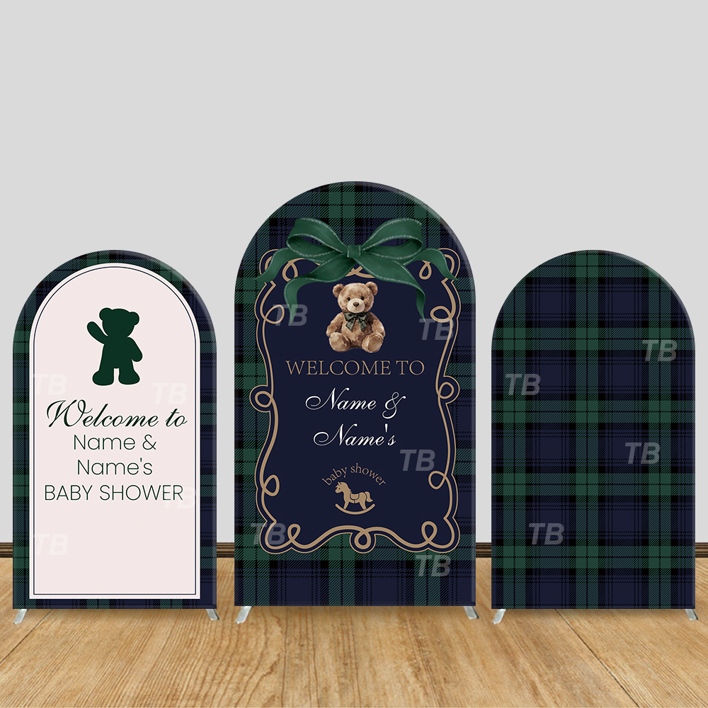 Teddy Bear Plaid Theme Arch Ba - Christmas Throw Blanket บทวิจารณ์และราคา