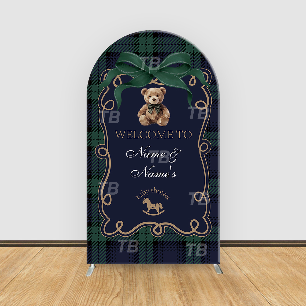 Teddy Bear Plaid Theme Arch Ba - Christmas Throw Blanket บทวิจารณ์และราคา
