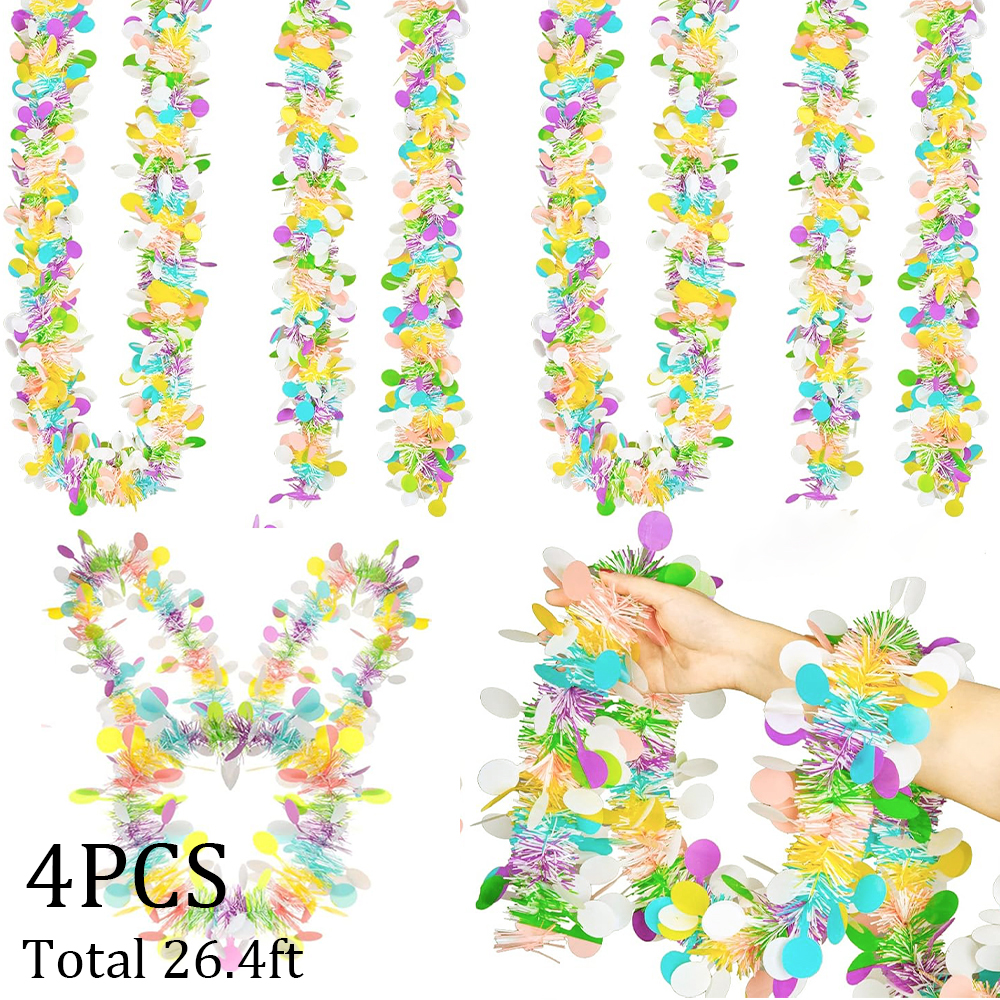 4pc Easter Tinsel Garlands Col - Tinsel Garland Decoration บทวิจารณ์และราคา