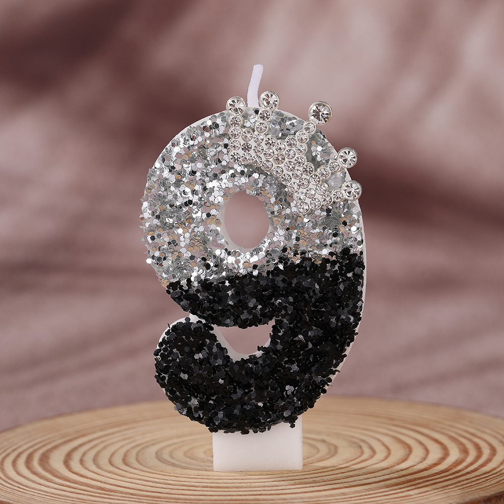 Black Silver Gradient Crown Ha - Holiday Candle Set บทวิจารณ์และราคา