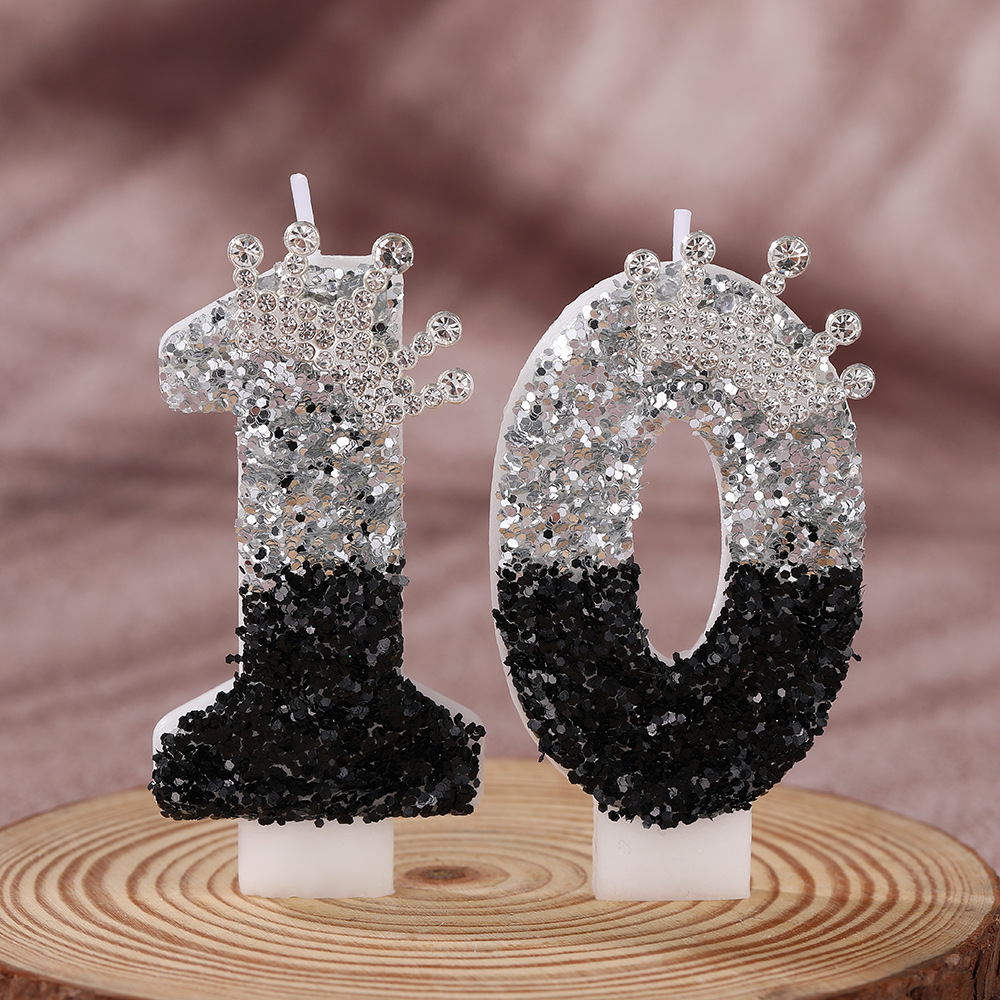 Black Silver Gradient Crown Ha - Holiday Candle Set บทวิจารณ์และราคา