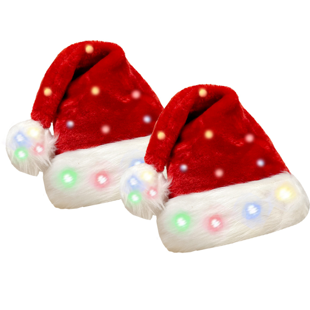 Christmas hat LED light plush  - Santa Hat Plush บทวิจารณ์และราคา