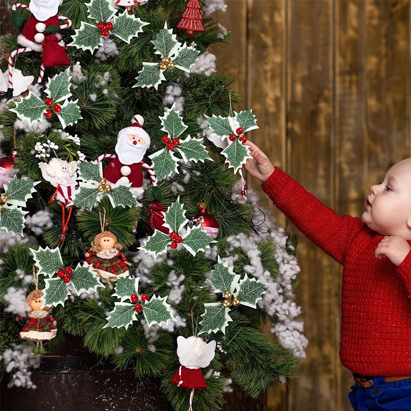 5-50pcs Christmas Holly Berrie - Christmas Wreath Fake บทวิจารณ์และราคา