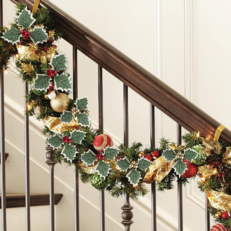 5-50pcs Christmas Holly Berrie - Christmas Wreath Fake บทวิจารณ์และราคา
