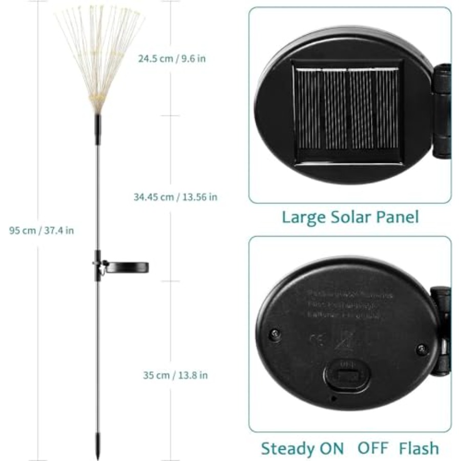 Solar Firework Lights, Lightin - Christmas Lights Outdoor บทวิจารณ์และราคา