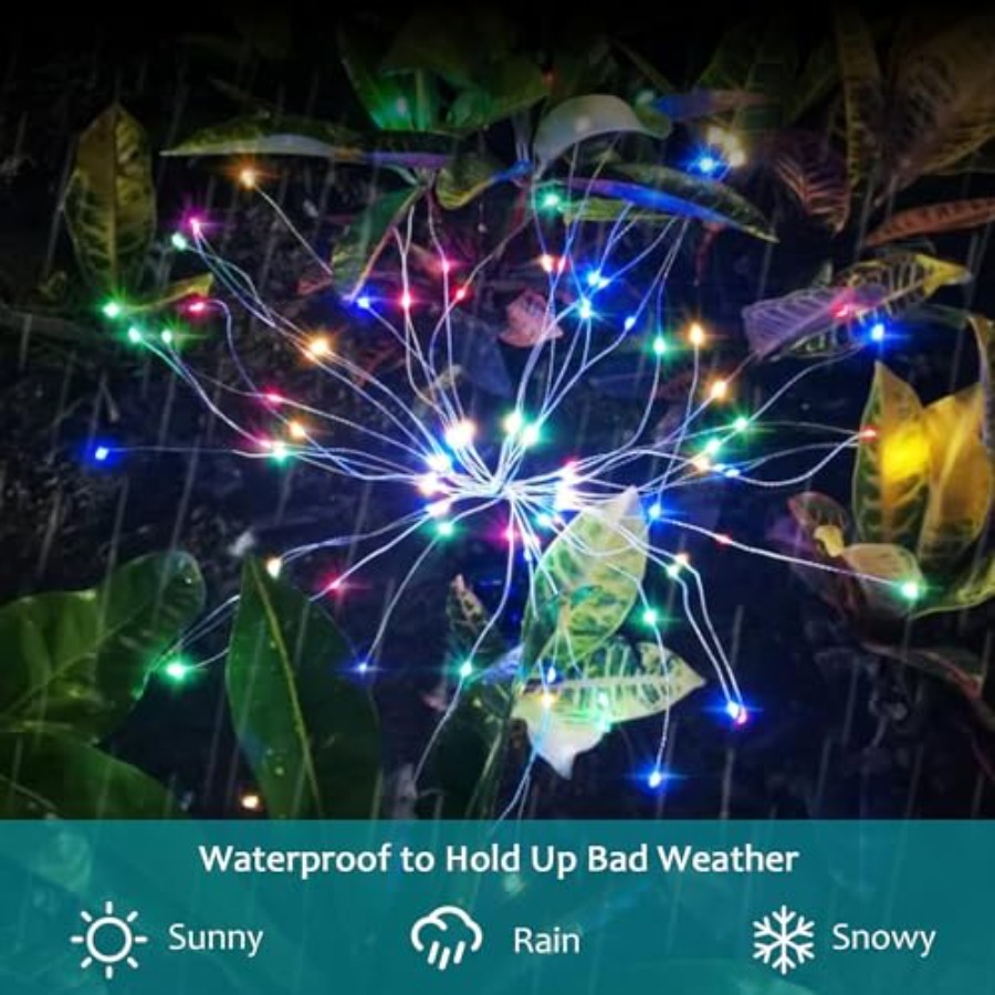 Solar Firework Lights, Lightin - Christmas Lights Outdoor บทวิจารณ์และราคา