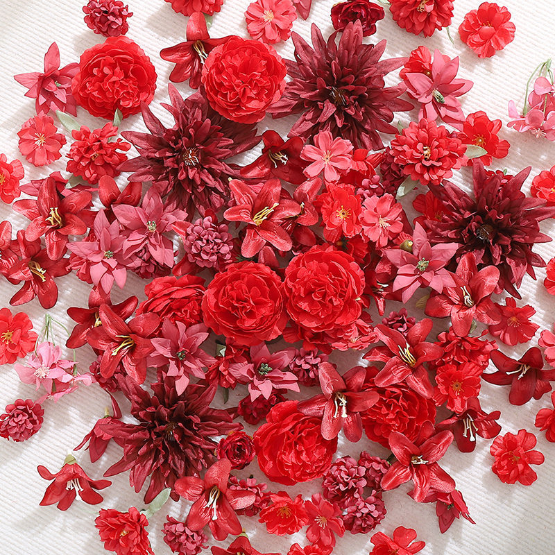 20Pcs Red Artificial Flowers H - Christmas Wreath Fake บทวิจารณ์และราคา