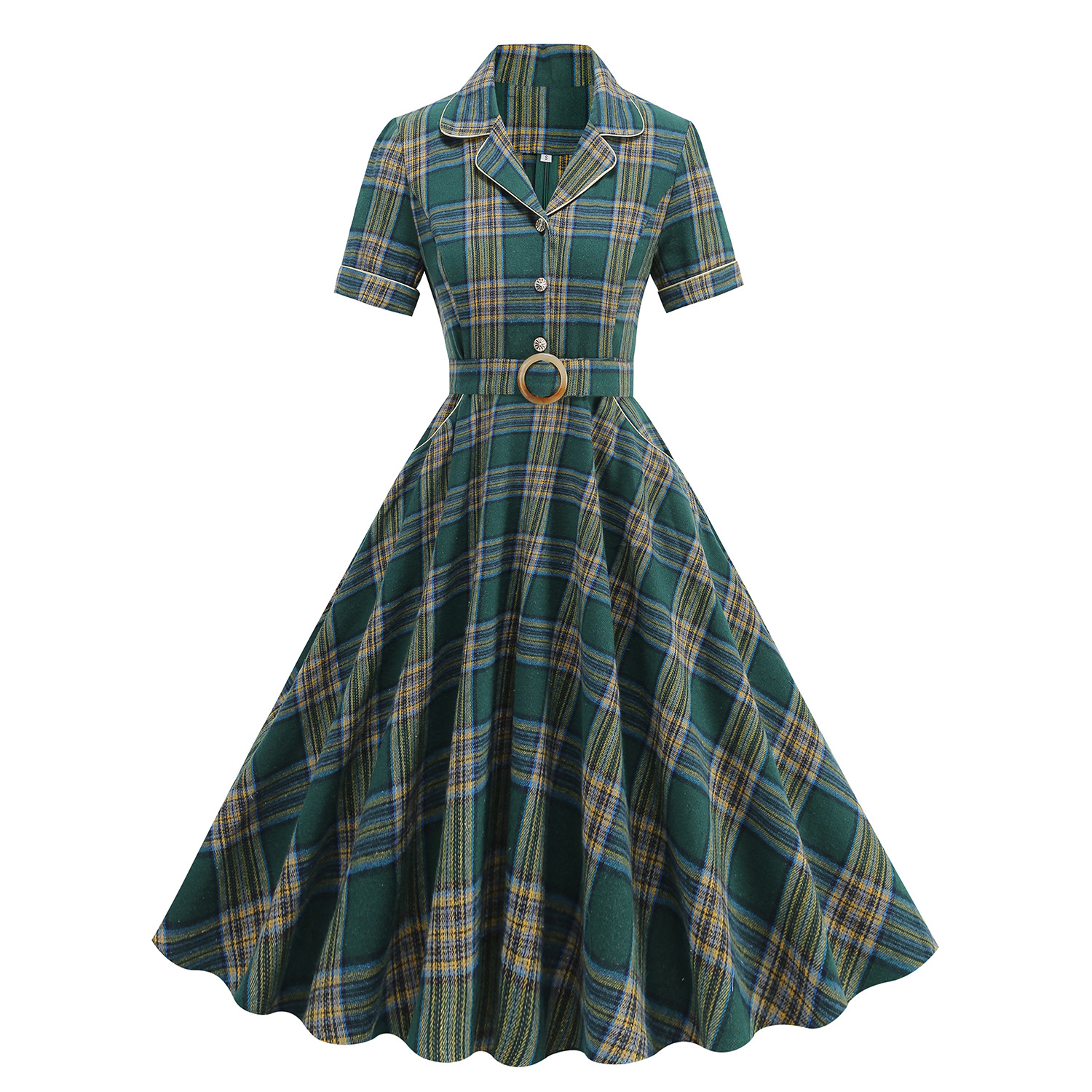 1950s Vintage Plaid Notched Co - Christmas Throw Blanket บทวิจารณ์และราคา