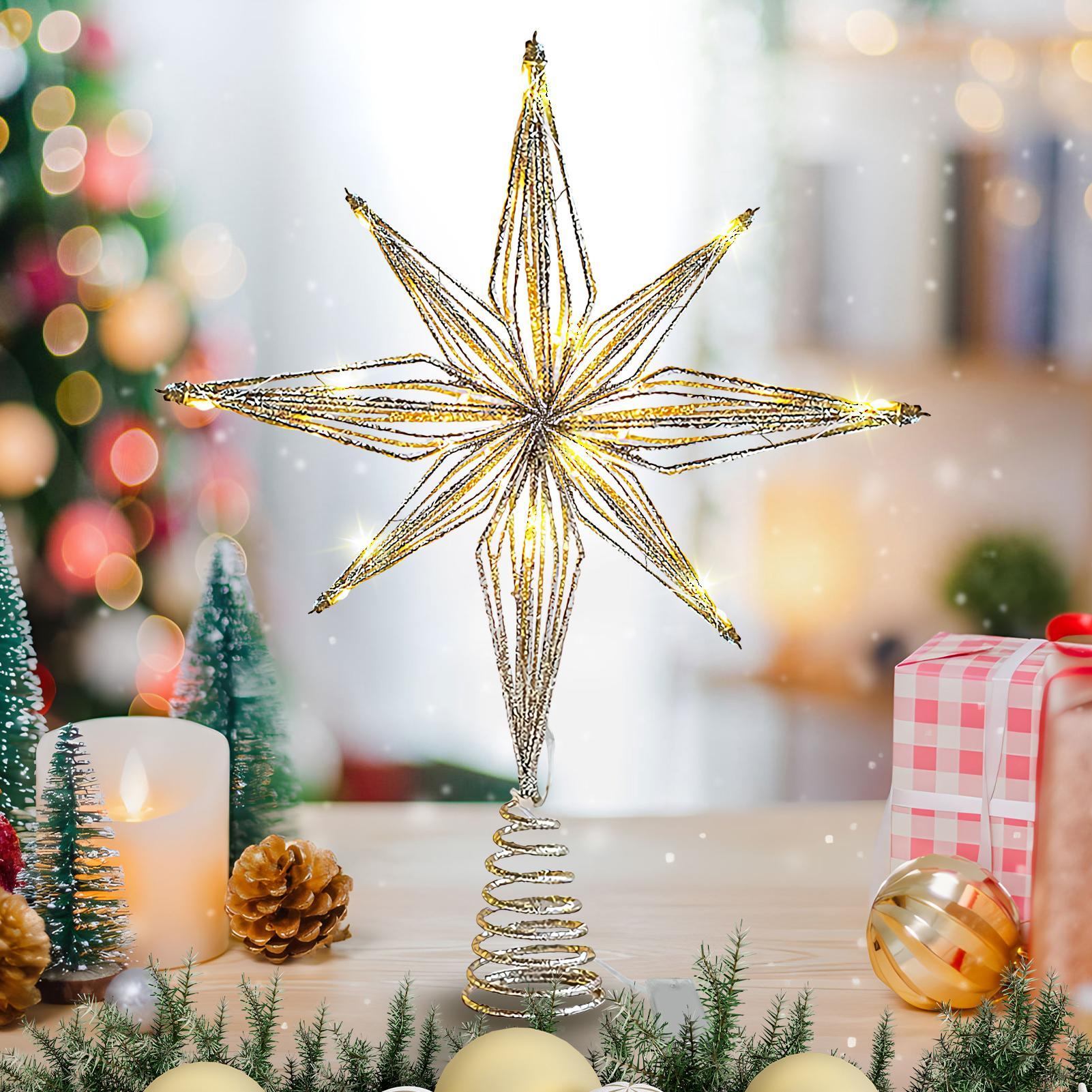 Christmas Tree Topper 3D Star  - Star Tree Topper บทวิจารณ์และราคา