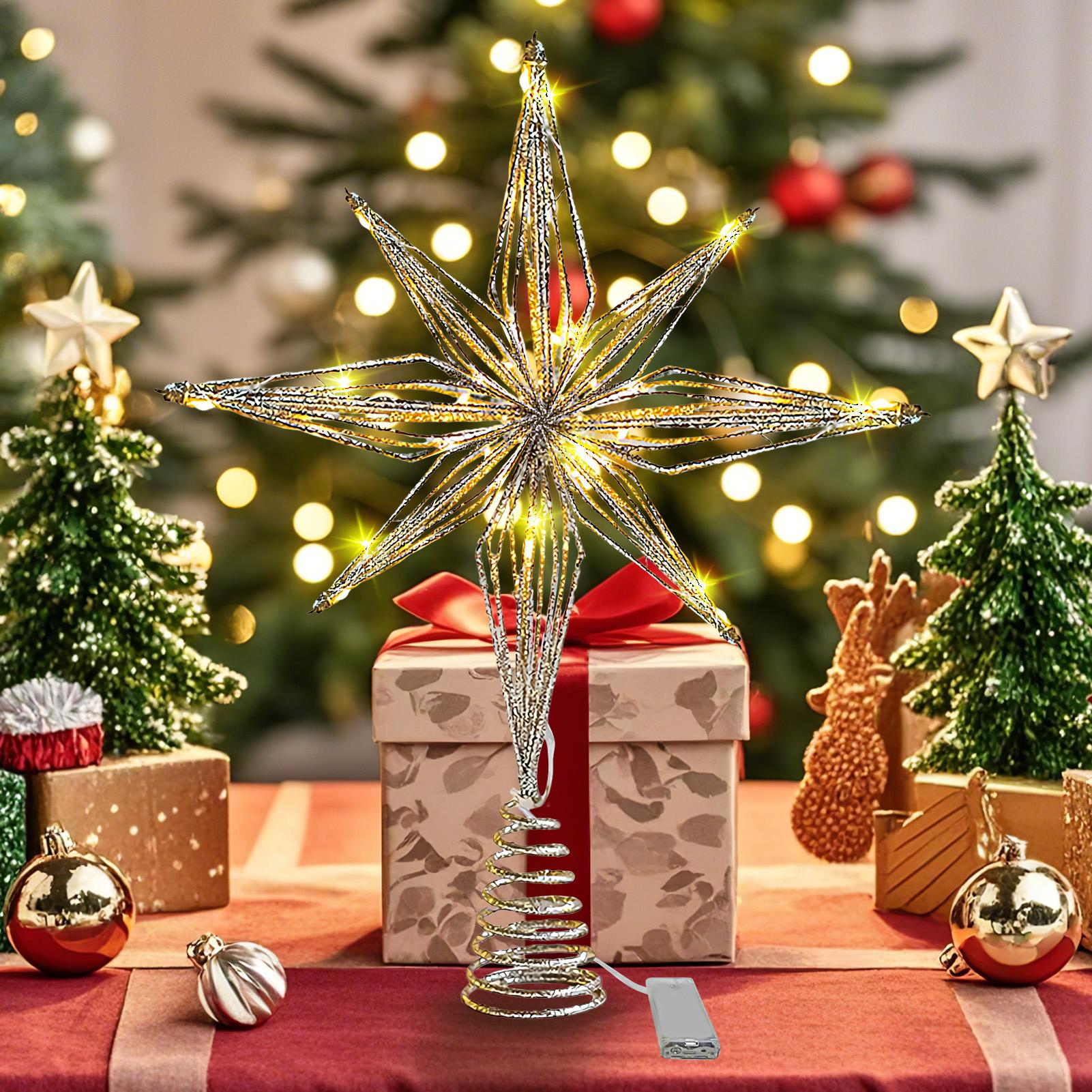 Christmas Tree Topper 3D Star  - Star Tree Topper บทวิจารณ์และราคา