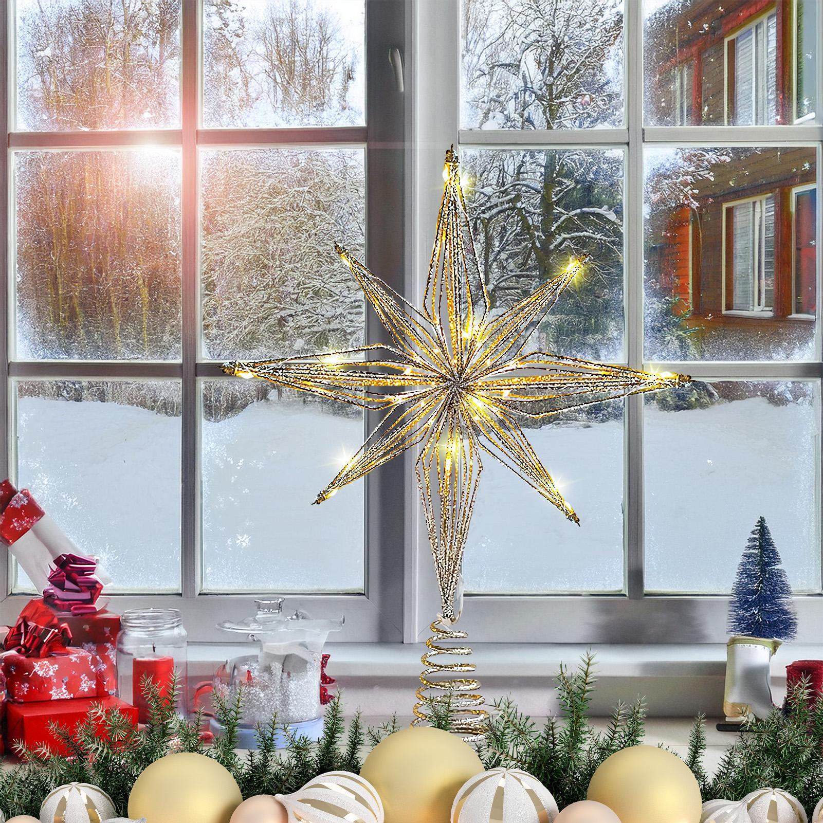 Christmas Tree Topper 3D Star  - Star Tree Topper บทวิจารณ์และราคา