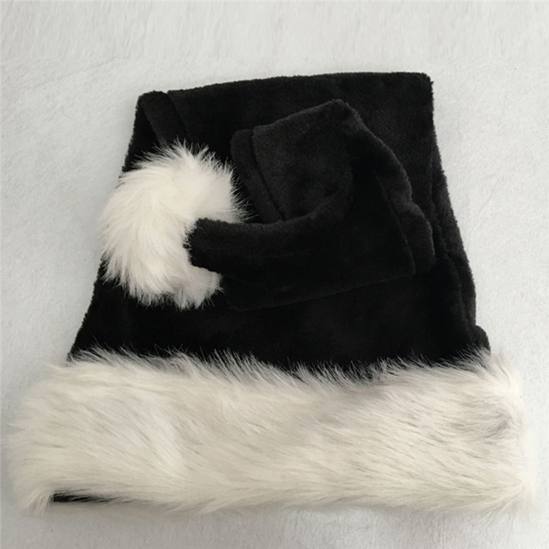 Christmas Santa Hat Black Long - Santa Hat Plush บทวิจารณ์และราคา